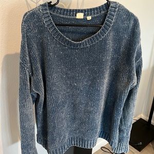 GAP Blue Velvet Sweater